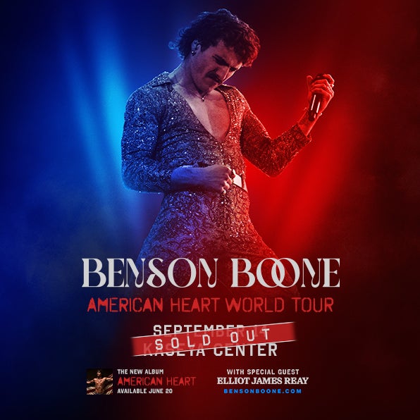 More Info for BENSON BOONE ANNOUNCES HIS “AMERICAN HEART” TOUR COMING TO KASEYA CENTER